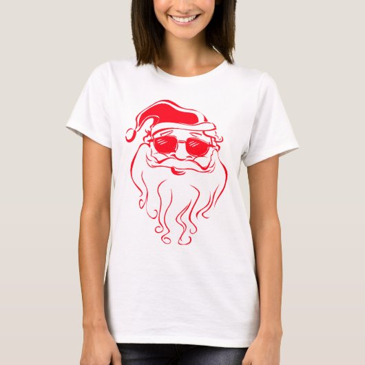 De kerstman is cool t-shirt (Voorkant)