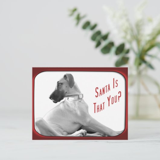 De Kerstman is dat jij Feestdagenkaart (Staand voorkant)