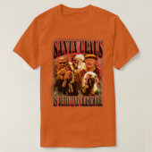 De Kerstman is Detective Crashmore T-shirt (Design voorkant)
