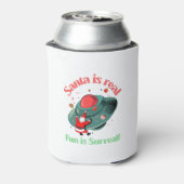 De kerstman is echt een echte vun. blikjeskoeler (Blikje Achterkant)