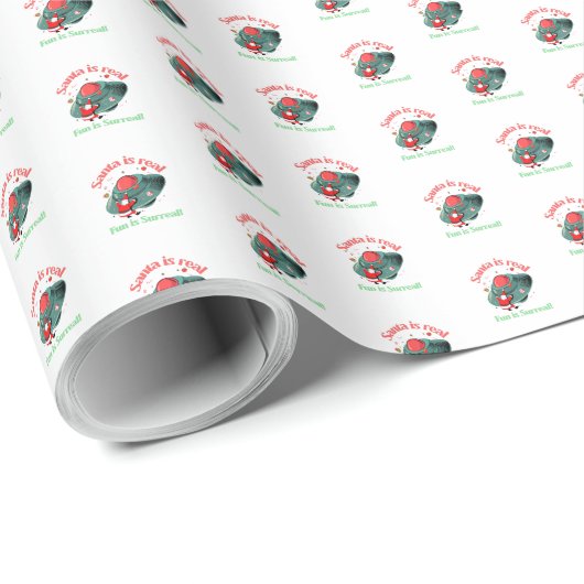 De kerstman is echt een echte vun. cadeaupapier (Rol Hoek)