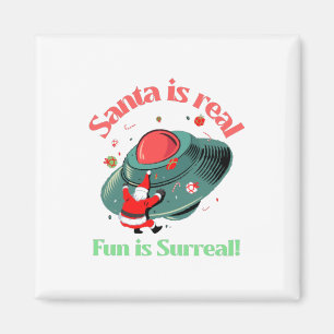 De kerstman is echt een echte vun. magneet