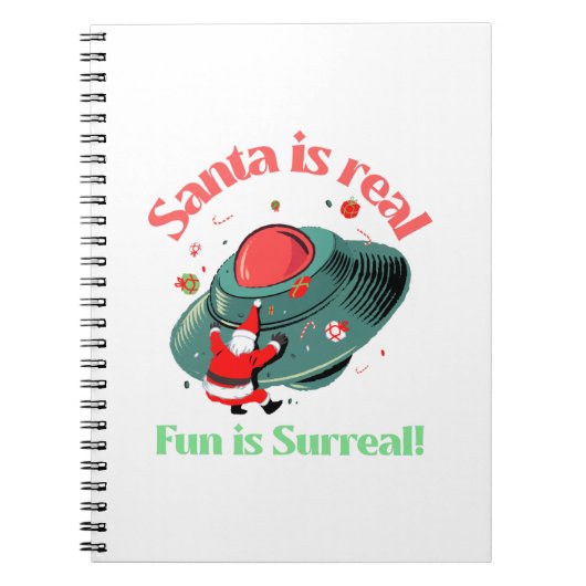 De kerstman is echt een echte vun. notitieboek (Voorkant)