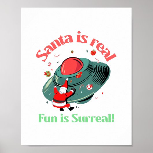 De kerstman is echt een echte vun. poster (Voorkant)