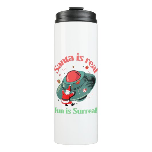 De kerstman is echt een echte vun. thermosbeker (Voorkant)