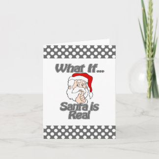 De kerstman is echt feestdagen kaart