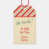 De kerstman is een cadeau voor jou cadeaulabel (Achterkant)