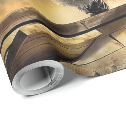 De kerstman is een piraat cadeaupapier (Rol Hoek)