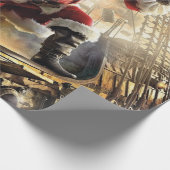 De kerstman is een piraat cadeaupapier (Hoek)