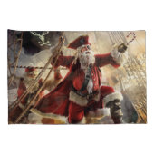 De kerstman is een piraat kussensloop (Achterkant-Rechts)