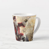 De kerstman is een piraat latte mok (Rechterhoek)