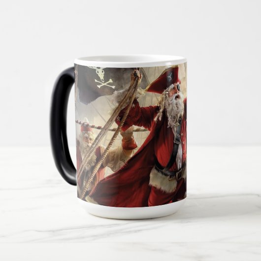 De kerstman is een piraat magische mok (Voorkant links)