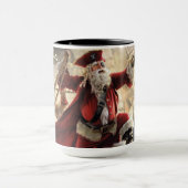 De kerstman is een piraat mok (Midden)