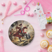 De kerstman is een piraat papieren bordje (Feest)