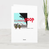 De Kerstman is een rotsklimmer kerstkaart Feestdagen Kaart (Achterkant)