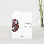 De kerstman is een stelletje feestdagen kaart (Achterkant)