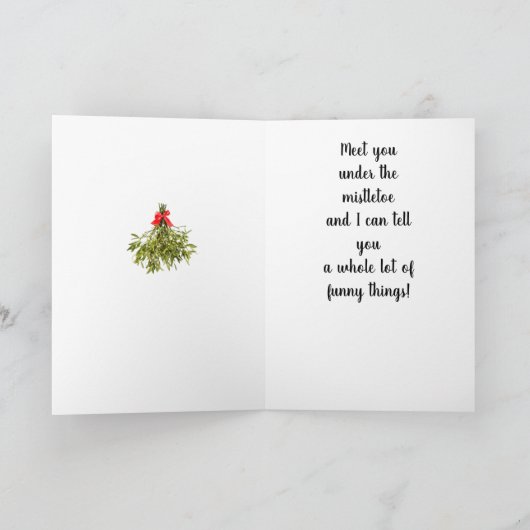 **DE KERSTMAN IS EEN VROLIJK MAN** KAART (Binnen)