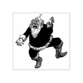 De Kerstman is gek geworden Rubberstempel (Afrduk)