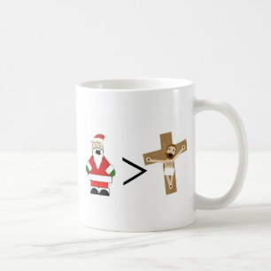 De kerstman is groter dan Jezus Koffiemok