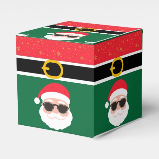 De kerstman is hier bedankdoosjes (Voorkant Zijde)