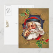 De kerstman is hier! feestdagenkaart (Voorkant / Achterkant)