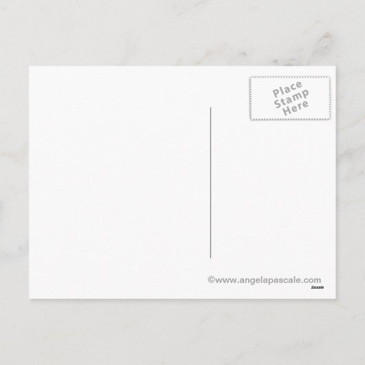 De Kerstman is ijs het schaatsen BRIEFKAART (Achterkant)