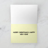 De kerstman is je vader feestdagen kaart (Binnen)