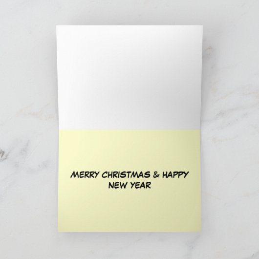 De kerstman is je vader feestdagen kaart (Binnen)