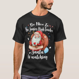 De kerstman is mooi voor de junior high leraar Chr T-shirt