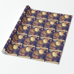 "De kerstman is naar de oorlog gegaan!" Cadeaupapier