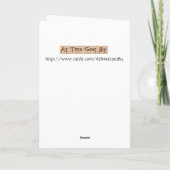  - De Kerstman is onderweg, Feestdagen Kaart (Achterkant)