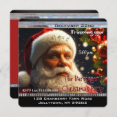 De Kerstman is op weg naar het jaarlijkse kerstfee Kaart (Voorkant / Achterkant)