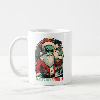 De kerstman is opgestraald koffiemok