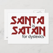 De Kerstman is Satan Feestdagenkaart (Voorkant / Achterkant)