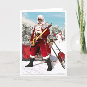 De KERSTMAN is terug in Stad Feestdagen Kaart