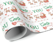 De kerstman is trots van u die papier verpakt (Rol Hoek)