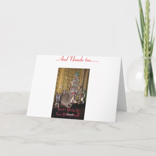 De kerstman, is u bijeengekomen!! feestdagen kaart (Achterkant)