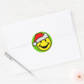 De kerstman... je ruggengraat. en ideeën ronde sticker (Envelop)