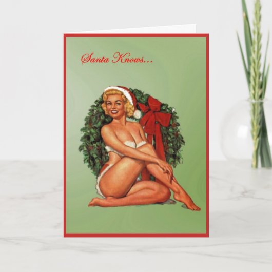 De kerstman kent… feestdagen kaart (Voorkant)