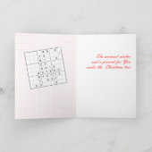 De Kerstman - Kerstmis figuurlijke Sudoku Feestdagen Kaart (Binnen)