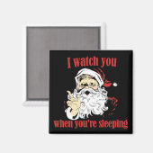 De Kerstman kijkt hoe je slaapt Magneet (Voorkant / Achterkant)
