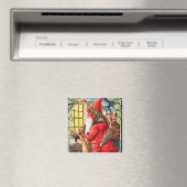 De Kerstman kijkt in de  Magnet van het Venster (Insitu (Vaatwasser))