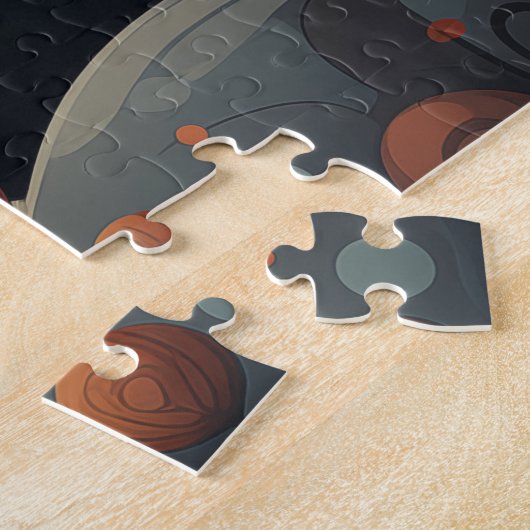 De kerstman kijkt naar je legpuzzel (Zijkant)