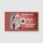 De Kerstman kijkt naar Oh My! Magneet (Voorkant)