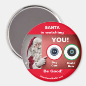 De Kerstman kijkt naar U! Magneet (Voorkant / Achterkant)