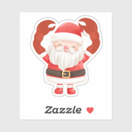 De Kerstman "klauwen" Sticker