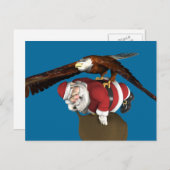 De kerstman komt een beetje later feestdagenkaart (Voorkant / Achterkant)