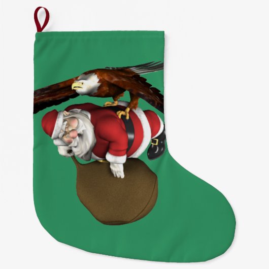 De kerstman komt een beetje later grote kerstsok (Voorkant)