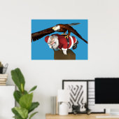 De kerstman komt een beetje later poster (Thuiskantoor)
