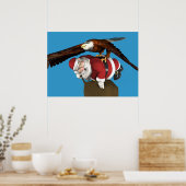 De kerstman komt een beetje later poster (Keuken)